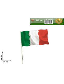 BANDIERA DEI MONDIALI TRICOLORE 60x90 CM CON ASTA