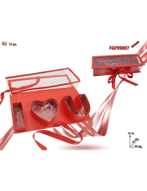 RED BOX WITH SHOWCASE 45x16x10