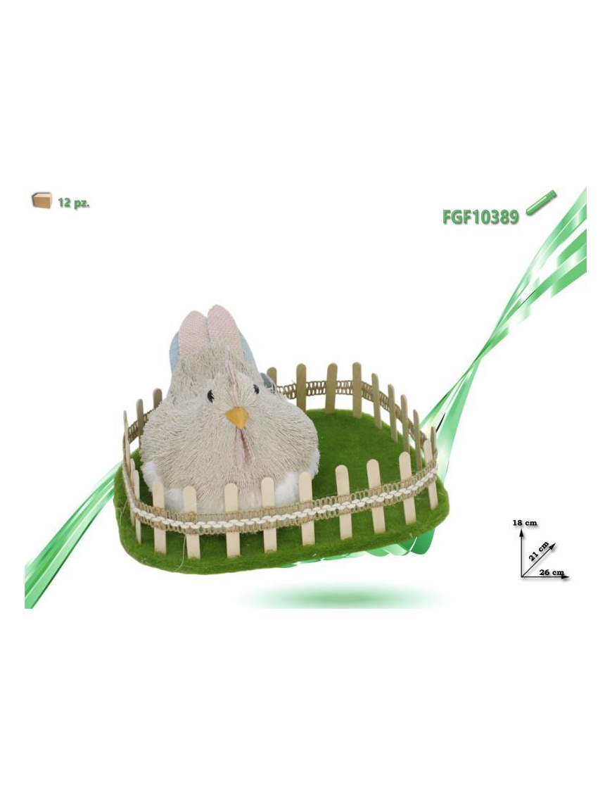 POLYSTYRENE HEN WITH ENCLOSURE 26x21x18