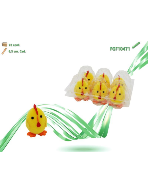 CHICKS IN CASE 6 pieces 6.5cm