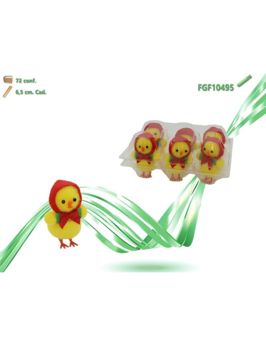 CHICKS IN CASE 6 pieces 6.5cm