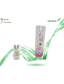 CONIGLIETTI IN TUBO PVC 9pezzi 5,5cm