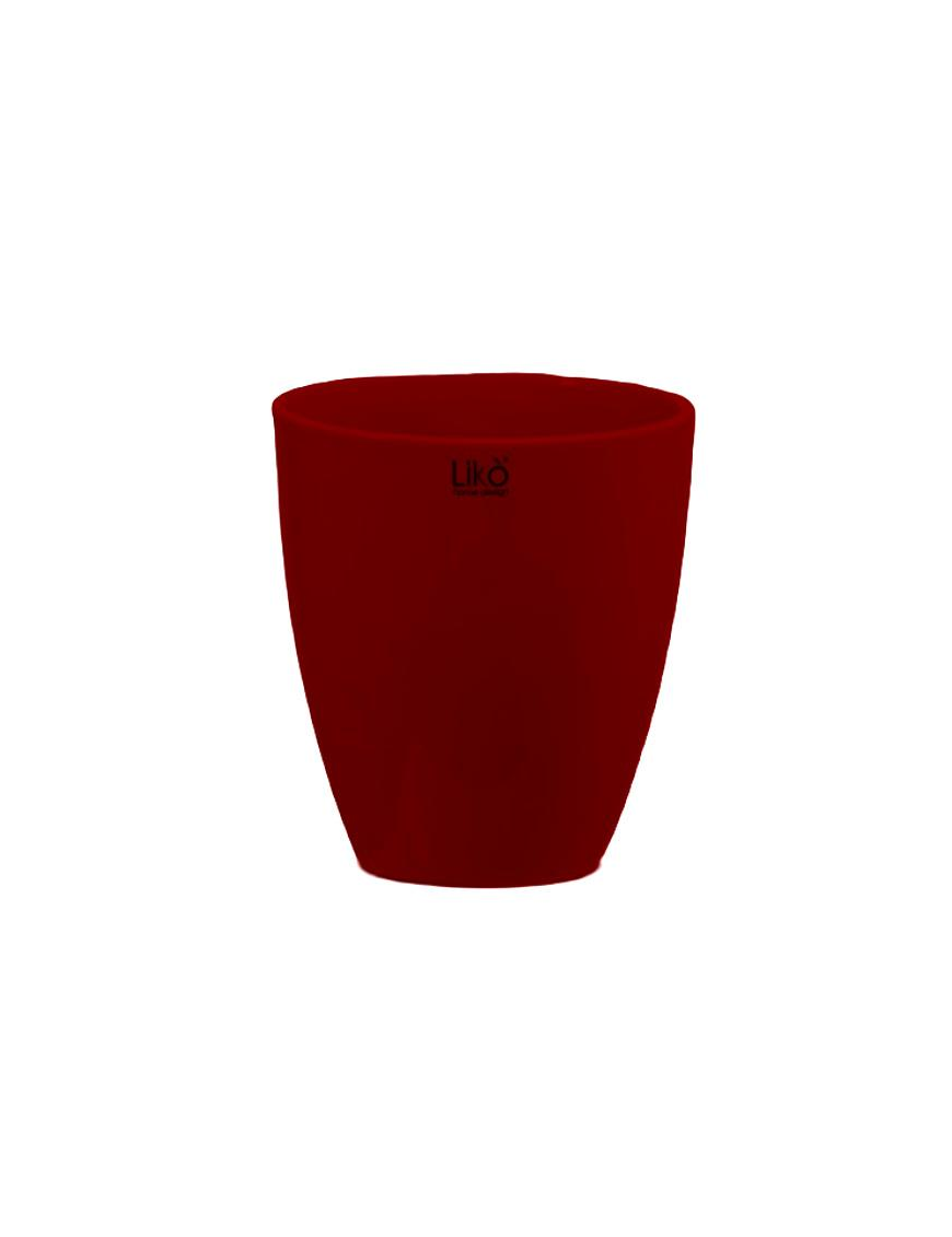 VASO CASPO' RED DIAMETRO 13 CM h 14 CM