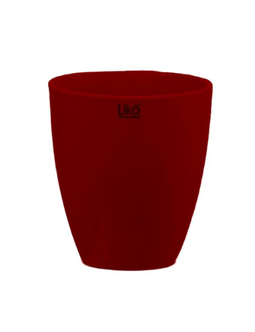 VASO CASPO' RED DIAMETRO 13 CM h 14 CM