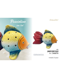 HOME ARREDO PESCE 24x12x13,5 CON LED