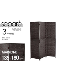 SEPARE' 3 PANNELLI MARRONE 135x180cm