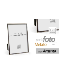 PORTAFOTO METALLO ARGENTO 13x18cm