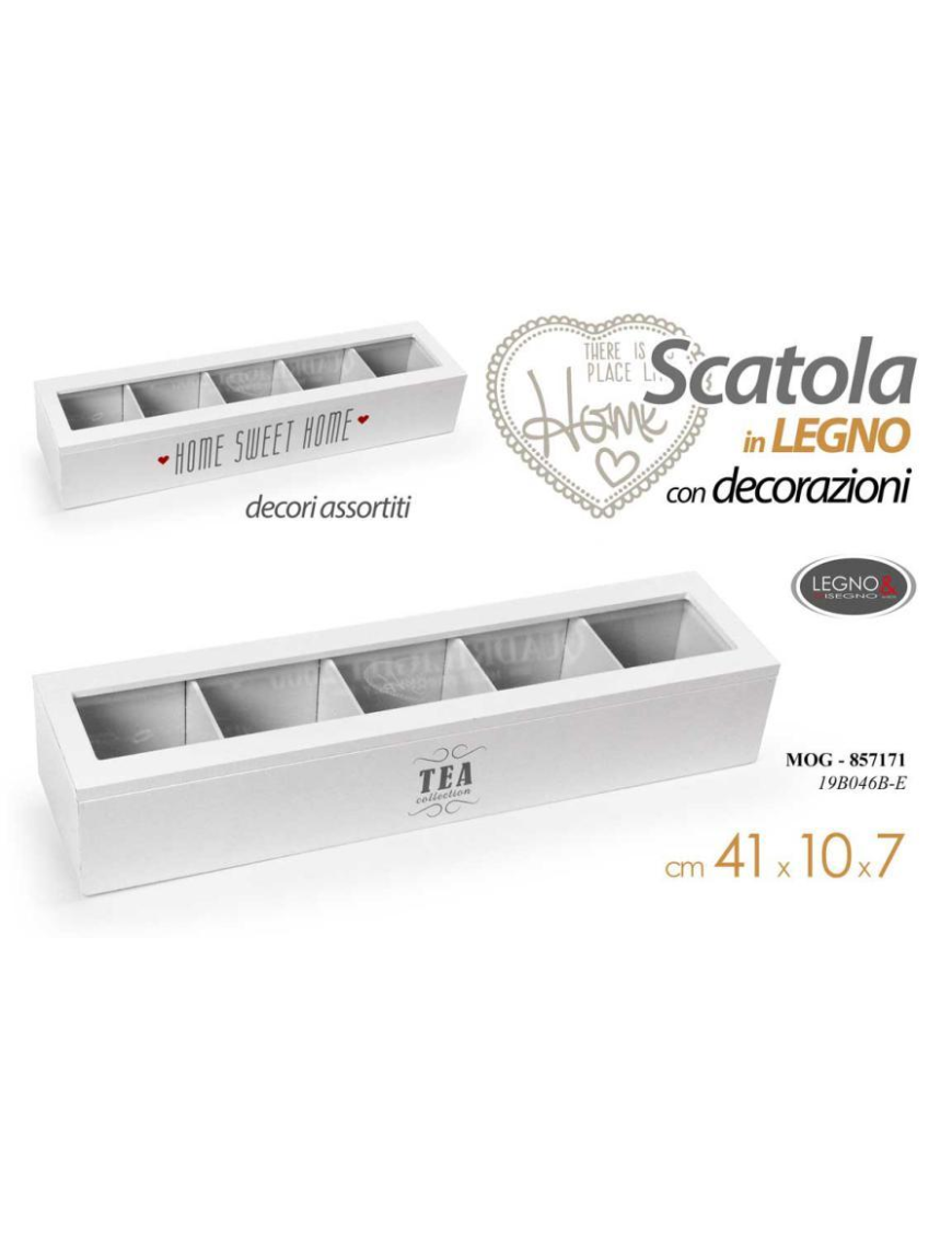 SCATOLA PORTA BUSTINE TH 41x10x7cm