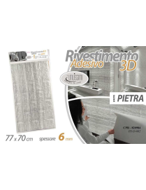 RIVESTIMENTO PARETE 3D EFFETTO PIETRA  77x70x0,6m