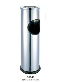 WASTE BIN+ASHTRAY 15x57cm
