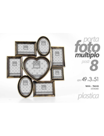 PORTAFOTO PLASTICA MULTIFOTO 8 POSTI