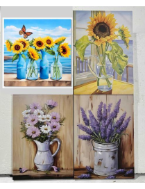QUADRO  50x70x2,5cm COLORI E DISEGNI ASSORTITI
