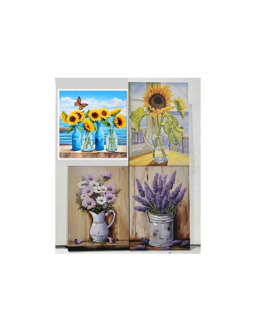 PAINTING 50x70x2.5cm ASSORTED COLORS AND DESIGNS