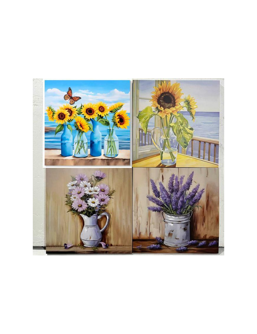 PAINTING 60x60x2.5cm ASSORTED COLORS AND DESIGNS