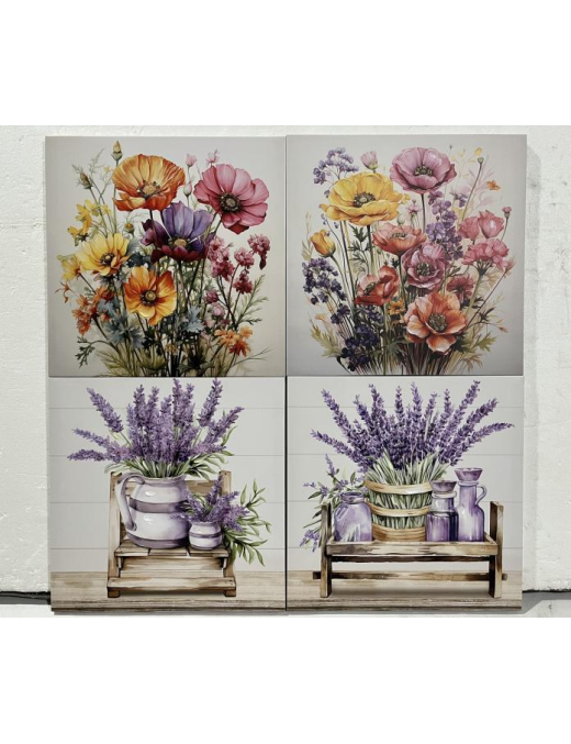 PAINTING 45x45x1.8cm ASSORTED COLORS AND DESIGNS