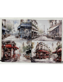 QUADRO  50x70x2,5cm COLORI E DISEGNI ASSORTITI