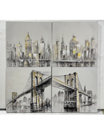 PAINTING 60x60x2.5cm ASSORTED COLORS AND DESIGNS