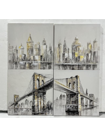 PAINTING 45x45x1.8cm ASSORTED COLORS AND DESIGNS