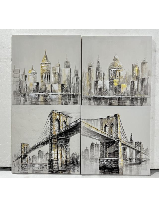 PAINTING 45x45x1.8cm ASSORTED COLORS AND DESIGNS