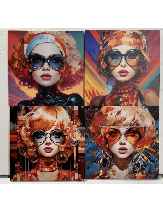 PAINTING 60x60x2.5cm ASSORTED COLORS AND DESIGNS