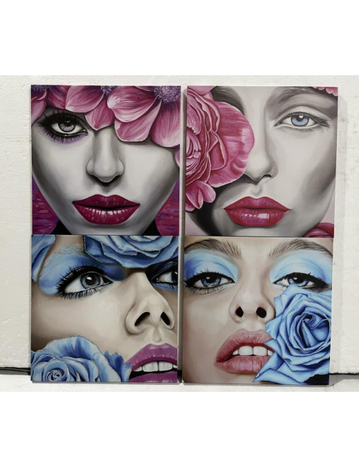 PAINTING 45x45x1.8cm ASSORTED COLORS AND DESIGNS