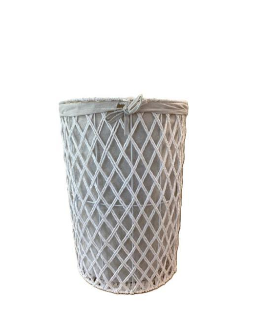 3-piece WHITE ROUND LAUNDRY BAG