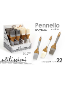 PENNELLO DA CUCINA 22cm SILICONE E BAMBOO