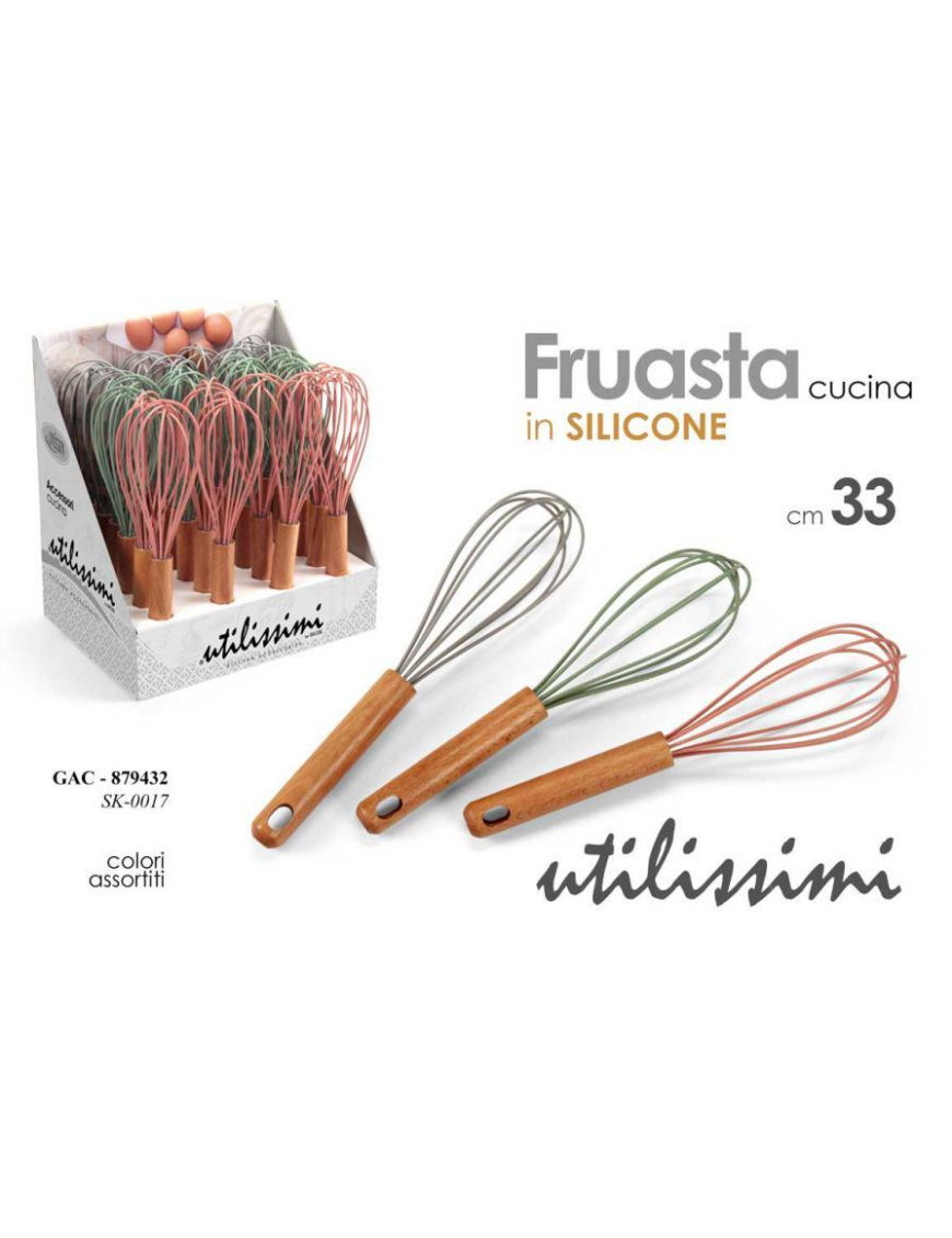 33cm SILICONE KITCHEN WHISK