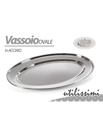 VASSOIO OVALE 30cm ACCIAIO
