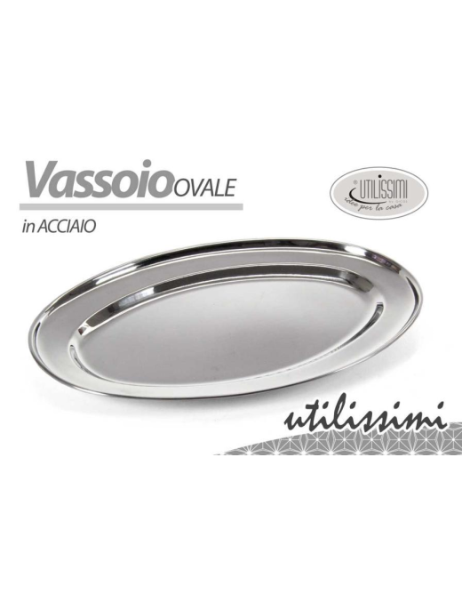 VASSOIO OVALE 25cm ACCIAIO