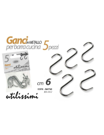 GANCI AD ESSE PER BARRA 5pezzi 6cm