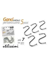 GANCI AD ESSE PER BARRA 5pezzi 7cm