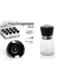 SALT/PEPPER GRINDER 14cm GLASS