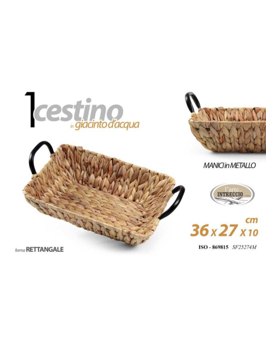 CESTINO GIACINTO RETTANGOLARE 36x27cm