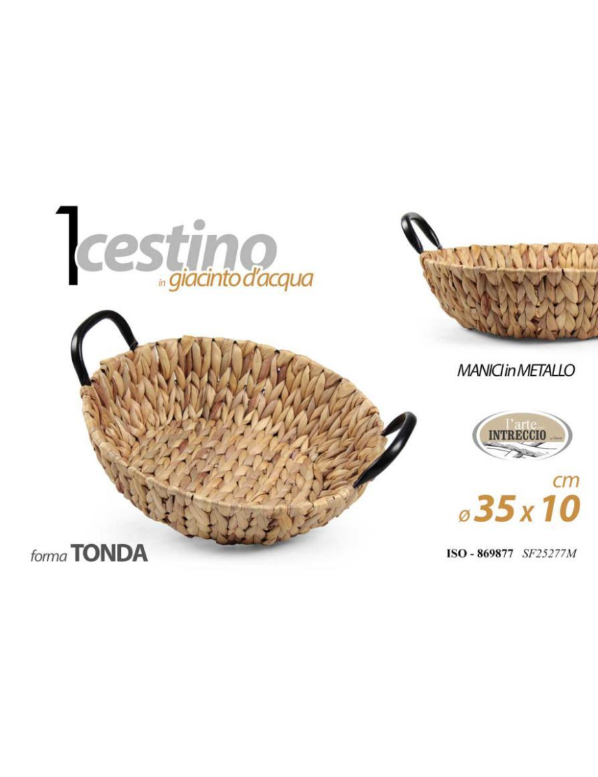 CESTINO GIACINTO TONDO 35cm