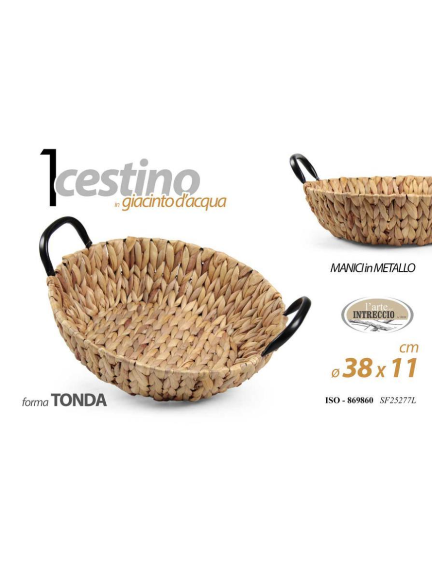 CESTINO GIACINTO TONDO 38cm