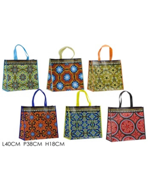SHOPPING BAG 40x38x18cm AFRIKA DECORATION