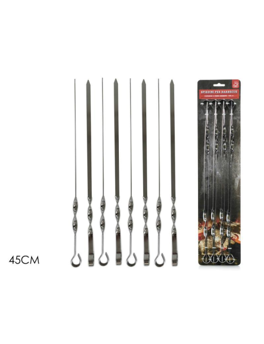 CHROME SKEWERS 8 pieces 45cm