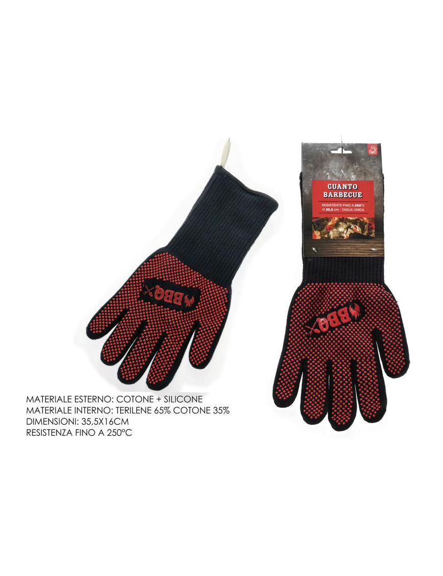 GUANTI BARBECUE 35cm ALTA RESISTENZA