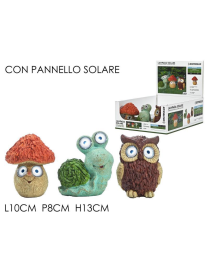 SOLAR LAMP 13cm ASSORTED SUBJECTS