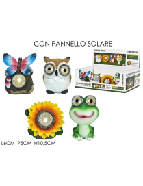 SOLAR LAMP 10cm ASSORTED SUBJECTS