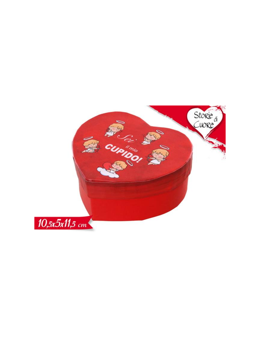 SCATOLA CUORE CUPIDO 10x5x11
