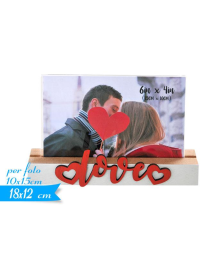 PORTAFOTO  LOVE 18x12 centimetri