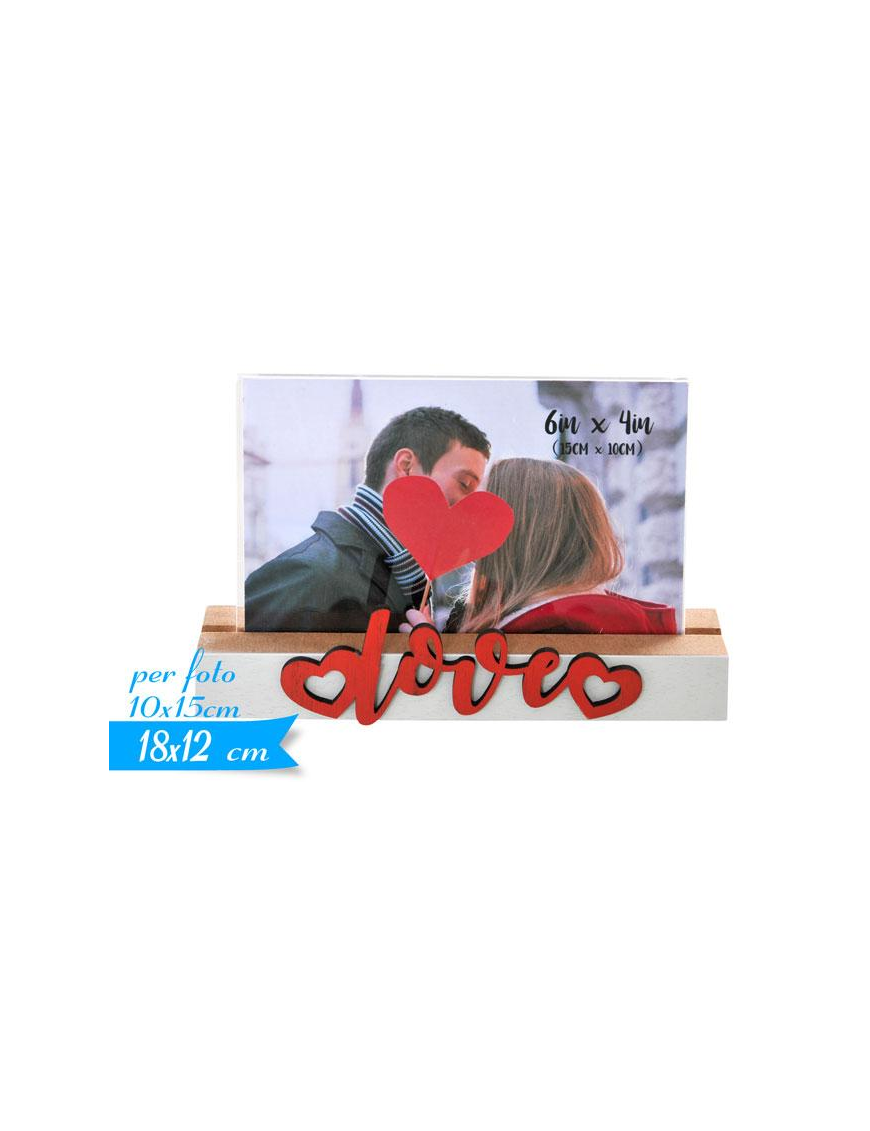 PORTAFOTO  LOVE 18x12 centimetri