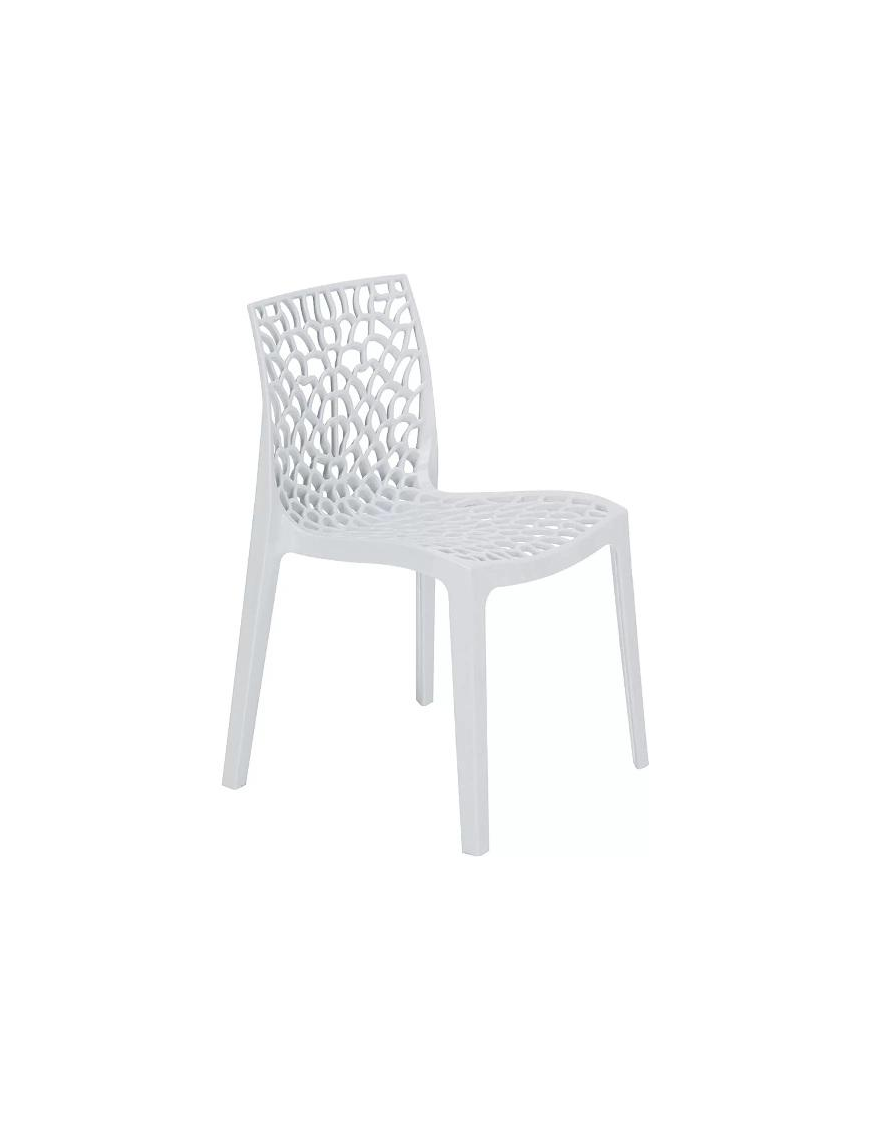 GRUVYER SEDIA SENZA BRACCIOLI BIANCO 52x51x81cm