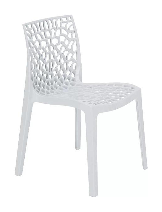 GRUVYER SEDIA SENZA BRACCIOLI BIANCO 52x51x81cm