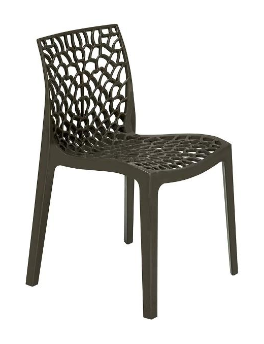 GRUVYER SEDIA SENZA BRACCIOLI MOKA 52x51x81cm