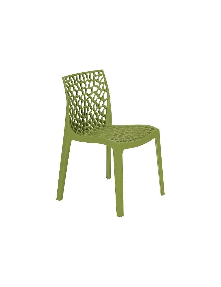 GRUVYER SEDIA SENZA BRACCIOLI VERDE ANICE 52x51x81cm
