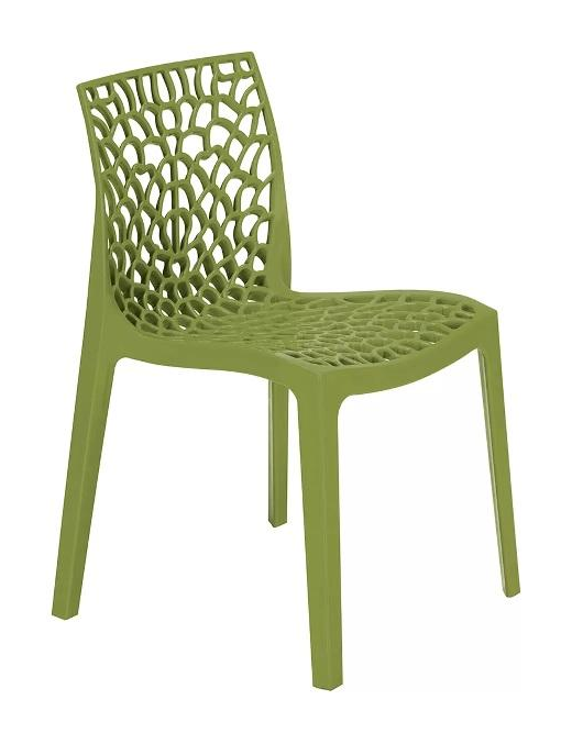GRUVYER SEDIA SENZA BRACCIOLI VERDE ANICE 52x51x81cm