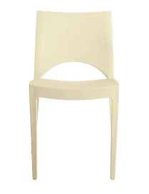 PARIS CHAIR WITHOUT ARMRESTS IVORY 47x51x80cm